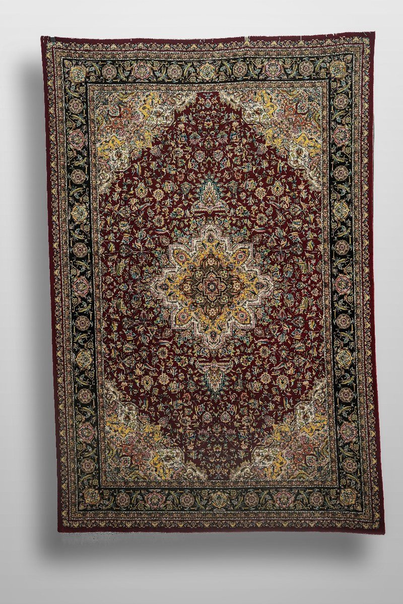 Ruby Grand Medallion Silk Rug