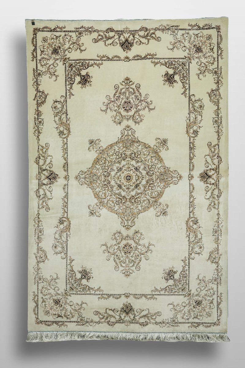 Royal Ivory Palace Silk Rug