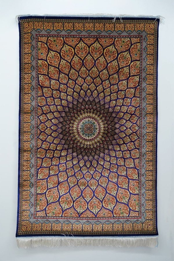 Sunburst Medallion Silk Rug