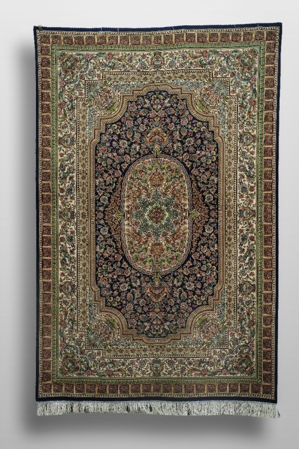 Ivory Heritage Medallion Silk Rug