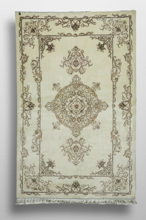 Royal Ivory Palace Silk Rug