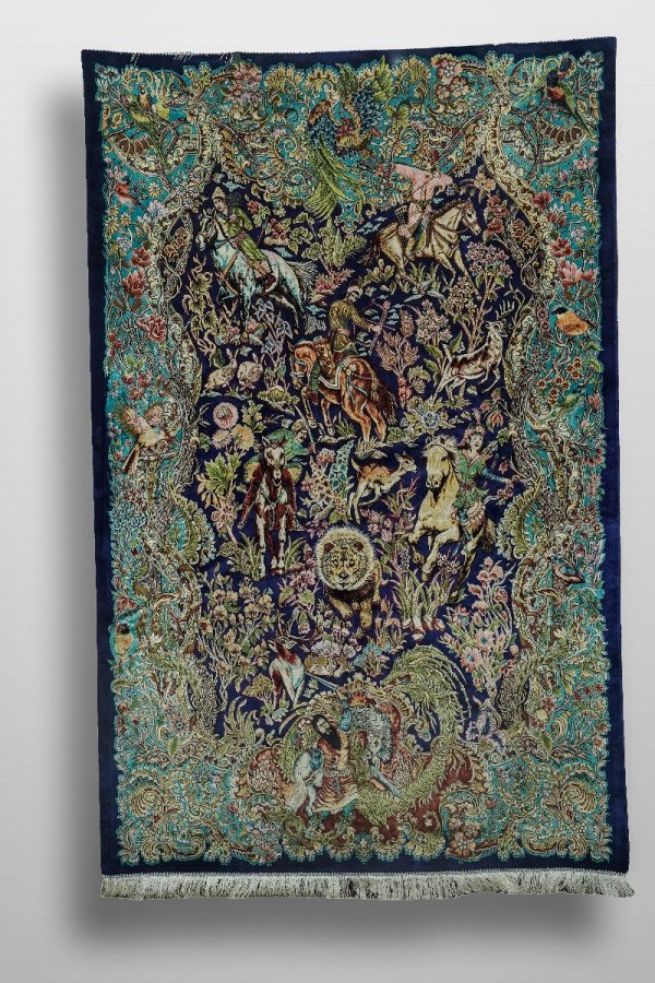 Enchanted Phoenix Garden Silk Rug