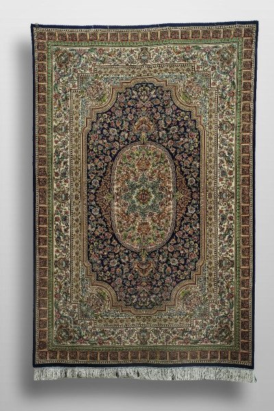 Ivory Heritage Medallion Silk Rug — 1