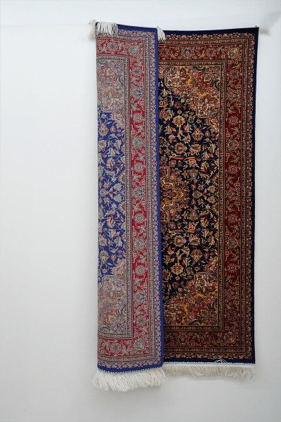 Midnight Garden Medallion Silk Rug — 3