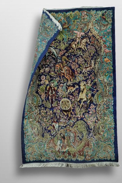 Enchanted Phoenix Garden Silk Rug — 4