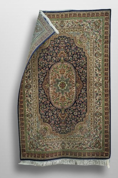 Ivory Heritage Medallion Silk Rug — 5