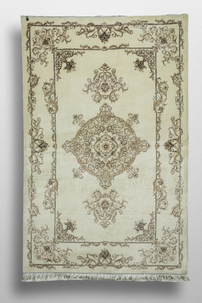 Royal Ivory Palace Silk Rug — 1