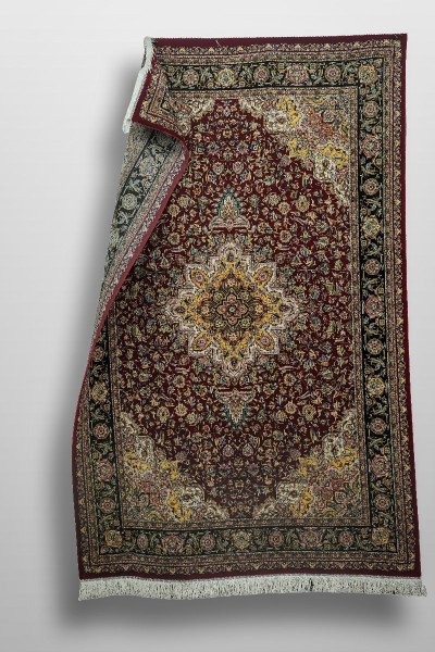 Ruby Grand Medallion Silk Rug — 2