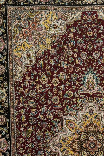 Ruby Grand Medallion Silk Rug — 5