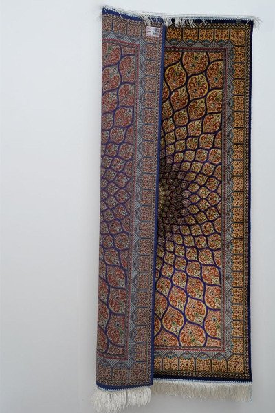 Sunburst Medallion Silk Rug — 3