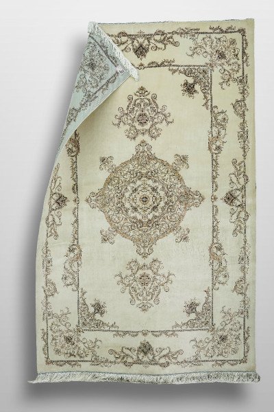 Royal Ivory Palace Silk Rug — 4