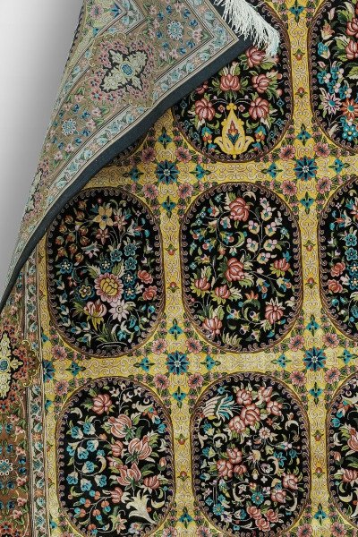 Golden Garden Window Silk Rug — 3