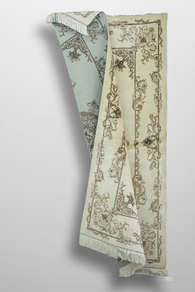 Royal Ivory Palace Silk Rug — 5