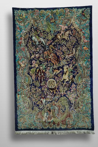 Enchanted Phoenix Garden Silk Rug — 1
