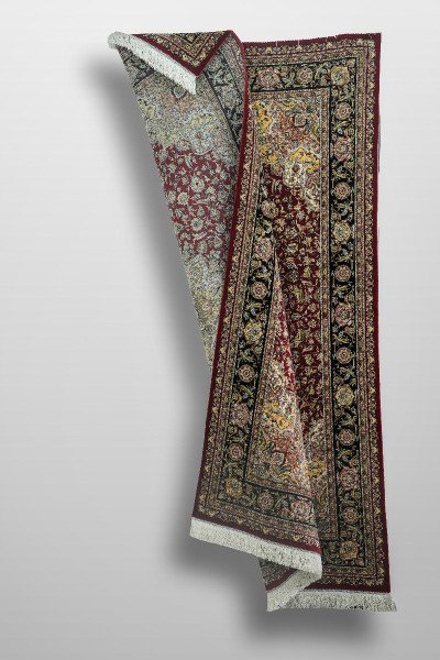Ruby Grand Medallion Silk Rug — 3